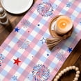 thumbnail image 3 of 4th of July Table Runner 90 Inches, USA Flag Gnomes Independence Day Blue Red Bed Runner Dresser Scarves Tabletop for Indoor Outdoor Parties/Ceremony/Banquet, 13" x 90", 3 of 9