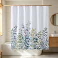 thumbnail image 7 of FastXmas 70 x 70 Inch Shower Curtain Floral Patterns Printed Decoration Waterproof Shower Curtain With Hooks Easily Install Shower Curtain,Machine Washable, 7 of 7