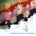 thumbnail image 6 of Pioneer Flower Floral Print Pattern Shower Curtain 36"x72" ,Bathroom Decorative Shower Curtains Set with 12 Hooks,Modern Waterproof Washable Shower Curtain, 6 of 6