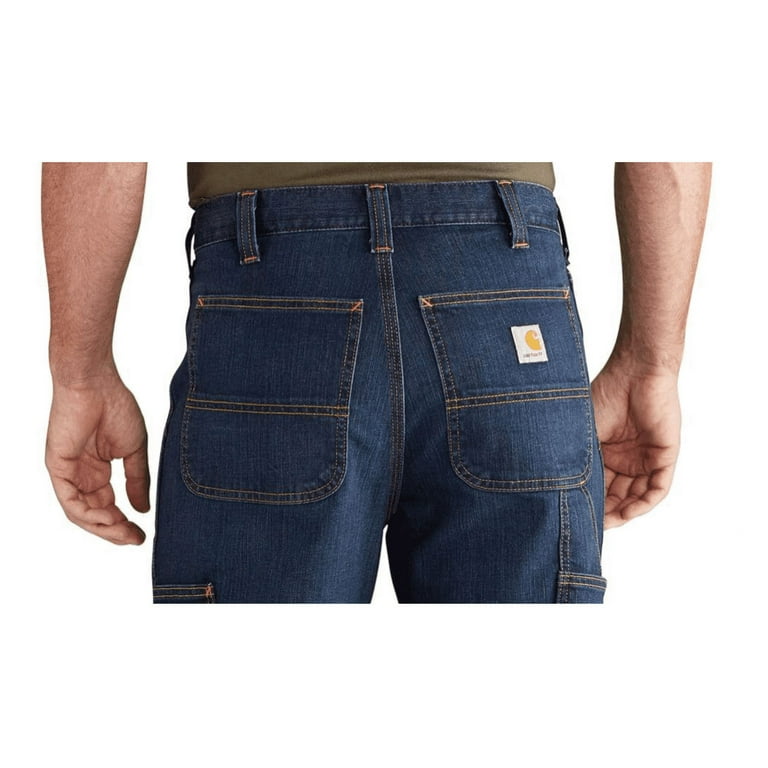 Carhartt Men s Full Swing Relaxed Fit Dungaree Jeans Dark Blue 40W x 32L