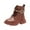 Brown, variant on Gibobby Girls Cowboy Boots Side Zipper Cowgirl Boots Embroidered Western Style Toddler Little Kid Big Kid,Beige,9.5-10 Y