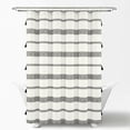 thumbnail image 2 of Ava Boho Stripe Tassel Eco-Friendly Cotton Blend Shower Curtain Black/White Single 72X72, 2 of 10