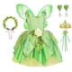 thumbnail image 2 of Disfraz de princesa Tiana de Disney para niñas, vestido de fiesta elegante, flor verde, campana, varita, vestidos de cumpleaños para niños pequeños zhangyuxiang unisex, 2 of 2