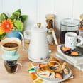 thumbnail image 4 of Beautiful 1-Liter Electric Gooseneck Kettle 1200 W, White Icing by Drew Barrymore, 4 of 13