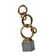 thumbnail image 2 of Estatua de anillo circular de resina, figura para decoración del hogar, obra de arte, escultura, adorno de mesa para pasillo, oficina, sala de estar, Estilo C, 2 of 8