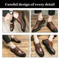 thumbnail image 5 of Cyiecw Men's Dress Shoes Classic Formal Business Lace Up Modern Fashion Oxford Shoes, 5 of 7