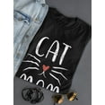 thumbnail image 3 of Cat Mom Women Shaped T-Shirt, Female Small, 3 of 4