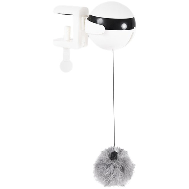 KAKOWELY 1 juego de pelota de peluche interactiva para gatos, juguete eléctrico interactivo para gatos, suministros para mascotas