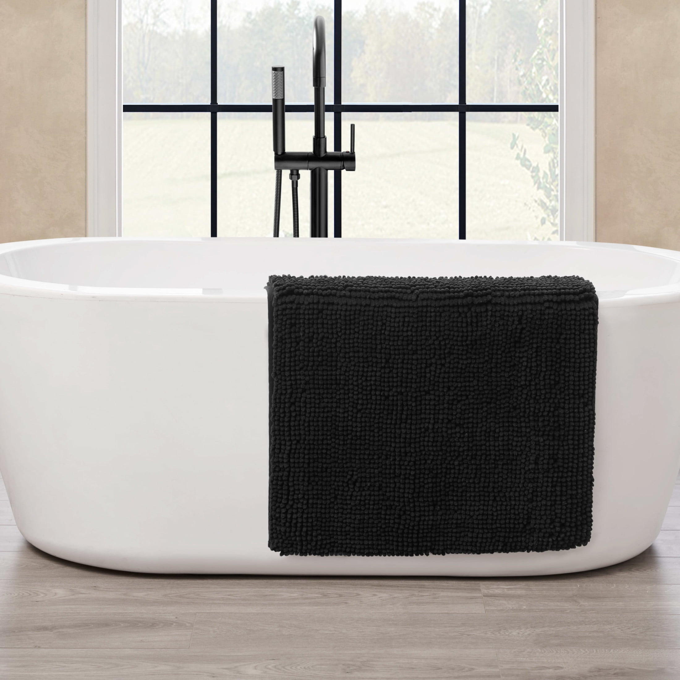 Resort Collection Chenille Plush Loop Bath Mats