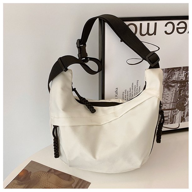 Bolso bandolera informal de tela Oxford para mujer, estilo deportivo de campus, color sólido, estilo occidental, para viajar, con un solo hombro, para otoño e invierno, 2025