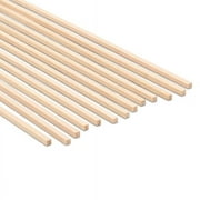 Wood Square Dowel Rods 1/8 inch x 12 Pack of 25 Wooden Craft Sticks for Crafts and Woodworking by Woodpeckers