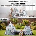thumbnail image 3 of Juega a Tent Lafayette. Cohete blanco estadounidense con túnel para niños, 3 of 7
