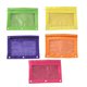 thumbnail image 1 of Estuche para lápices con cremallera transparente creativo de 5 uds., estuche para lápices de gran capacidad con tres orificios, estuche para lápices Oxford (amarillo, morado, naranja, rosado y verde), 1 of 5