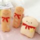 thumbnail image 5 of Simulación De Baguette Francesa Tostada En Forma De Rodajas Almohada De Felpa Con Bufanda Roja, Cojín De Respaldo Lumbar Suave Juguete De Peluche De Comida Divertida (baguette A) H, 5 of 5