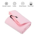 thumbnail image 3 of Uxcell 20"x16" Golf Towels Tri Fold Waffle Pattern Towels Soft Fiber with D Clip Pink 4 Pack, 3 of 6