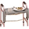 Nova Medical Products Walker Tray W/ 2 Cup Holder Install Easily, Gray, 1 ct