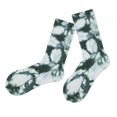 thumbnail image 2 of Tie-Dyed Socks Unisex Socks Skateboard , Green, 2 of 8