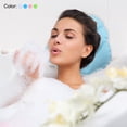 thumbnail image 6 of Uxcell Inflatable Bath Pillow with Suction Cups, Terry Cloth Covered Neck Support, White 2 Pack, 6 of 6