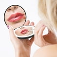 thumbnail image 6 of Travel Mirror with Light, 1X/10X Magnification Compact Mirror, Rechargeable LED Purse Mirror, Portable Lighted Pocket Mirror (White), 6 of 7