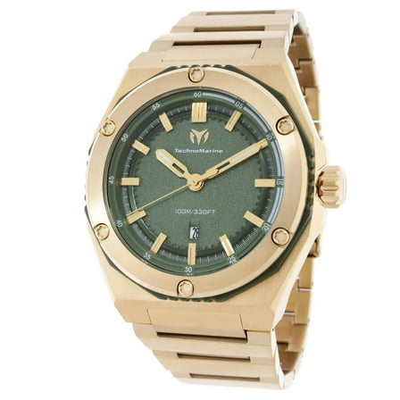 Technomarine Coral Quartz Men's Olive Green Dial Watch TM-416062
