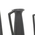 thumbnail image 6 of CosmoLiving by Cosmopolitan 12", 13", 11"H Black Ceramic Vase with Handles, Set of 3, 6 of 11