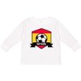 thumbnail image 3 of Inktastic Soccer Spain Flag Banner Boys or Girls Long Sleeve Toddler T-Shirt, 3 of 5