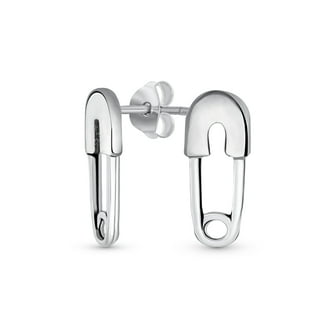 In Argento Sterling 925 Alla Moda Semplice Graffetta Grandi Orecchini A Cerchio - Foto 4