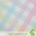 thumbnail image 6 of Spring Summer Easter Tablecloth Round 60 inch Watercolor Buffalo Check Plaid Bunny Table Cloths Table Covers for Kitchen Party Dinner Tabletop Decoration, 6 of 6