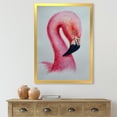 thumbnail image 3 of Designart 'Abstract Portrait of Pink Flamingo IV' Farmhouse Framed Art Print, 3 of 4