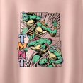thumbnail image 3 of Teenage Mutant Ninja Turtles - Femme Comic Short Sleeve Boxy Graphic T-Shirt, 3 of 5