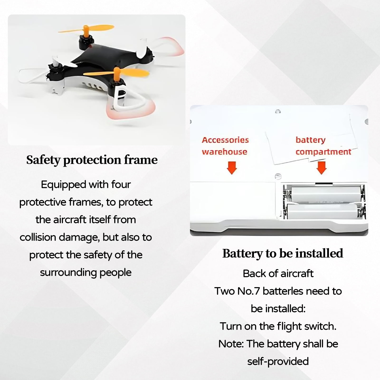 Mini Drone with Easy Stunt Flights & 360° Tricks - Beginner-Friendly Flyer, Mini Drone for Kids with LED & Altitude Hold & Propeller Protection, 360°flips, For Indoor Outdoor