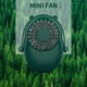 thumbnail image 4 of Worallymy Ventilador portátil Cuello colgante Mini ventilador de mano de doble motor con cordón ajustable para oficina al aire libre verde Worallymy JD735811519, 4 of 7
