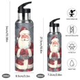 thumbnail image 2 of Yayeee 20oz Insulated Water Bottle Double Wall Stainless Steel with Flip Straw Lid, Christmas Santa, 2 of 7