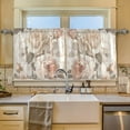 thumbnail image 2 of Yayeee Kitchen Curtains Set of 2 Light Filtering 57"x24" Over Sink Window Panels, Lace and Floral, 2 of 7