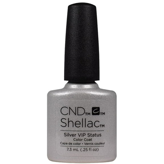 "CND Shellac Silver VIP Status Gel Polish, 0.25 fl. oz."