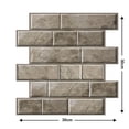 thumbnail image 3 of Paneles de pared 3D autoadhesivos impermeables, 5/10/20 piezas, pelables y pegables, papel tapiz de ladrillo con azulejos de metro, pegatina retro para baño y cocina, 3 of 5