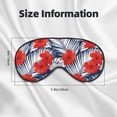 thumbnail image 5 of Goofa Leaves And Flowers Printed Sleep Eye Mask for Men Women, Zero Eye Pressure Sleeping Mask, Light Blocking Night Blindfold, Soft Eye Shade Cover, 5 of 7