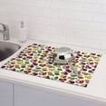 thumbnail image 6 of Fuzoiu Colorful Fruits Print Absorbent, Reversible Microfiber Dish Drying Mat for Kitchen, Dish Drying Pad for Dishes, Utensils, Pots and Pans, Extra Large 18 Inch x 24 Inch, 6 of 7