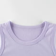thumbnail image 4 of Ketyyh-chn99 Teen Girl Tops Girl Summer Shirt Toddler Baby Girls Crop Top Sleeveless Knit Short T-Shirt Summer Casual Clothes Purple,2-3 Years, 4 of 5