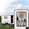 thumbnail image 2 of FUIALDOLG Mountain Compass RV Door Window Shade Easy to Install Privacy Protection RV Window Cover Sun Blackout for Camper Trailer (17.3x26 inch), 2 of 7
