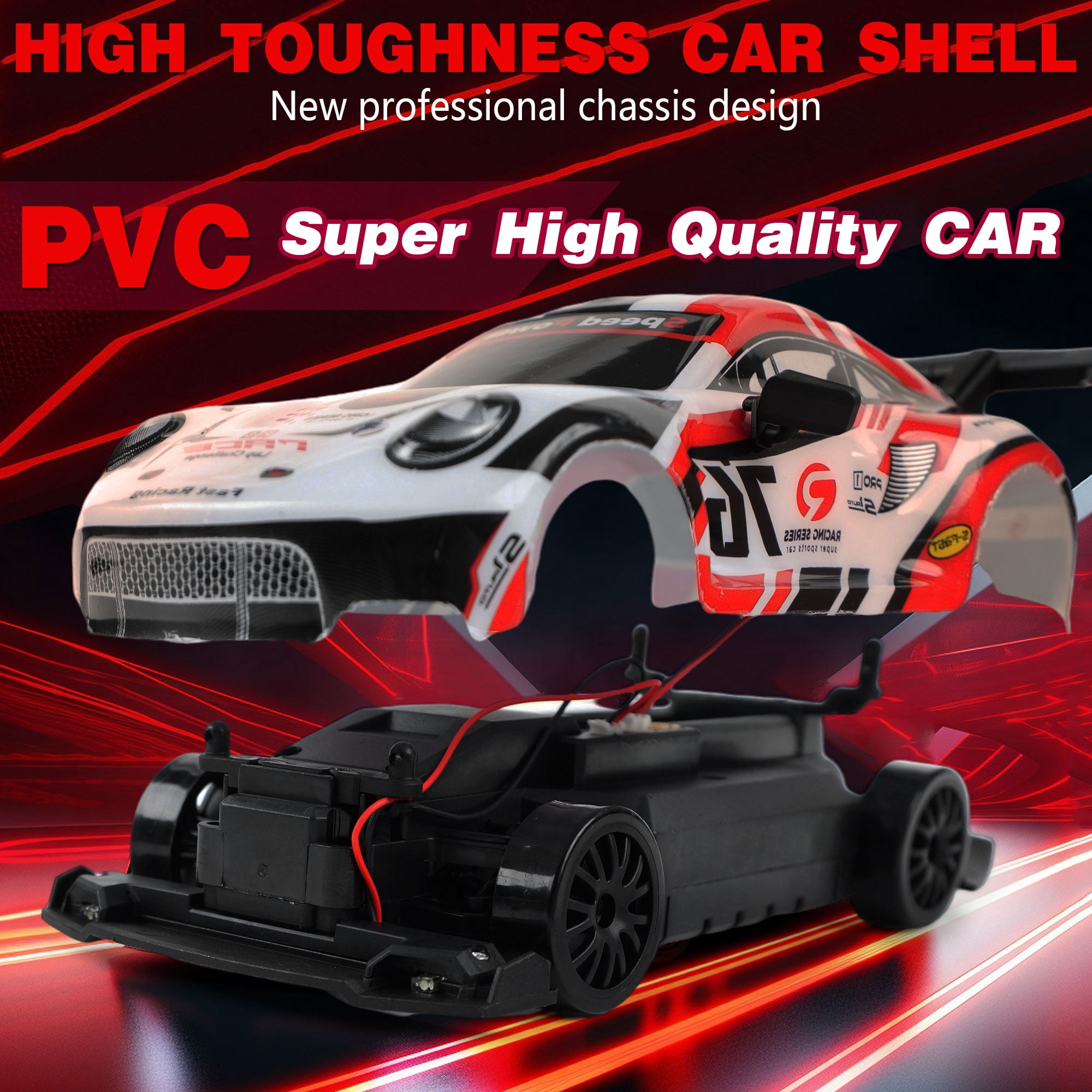 Jaawind RC Drift Car 1/24 2.4GHz 4WD High Speed Remote Control Cars Vehicle with LED Lights, 30KM/H RC Race Car Toys for Boys Kids Adults