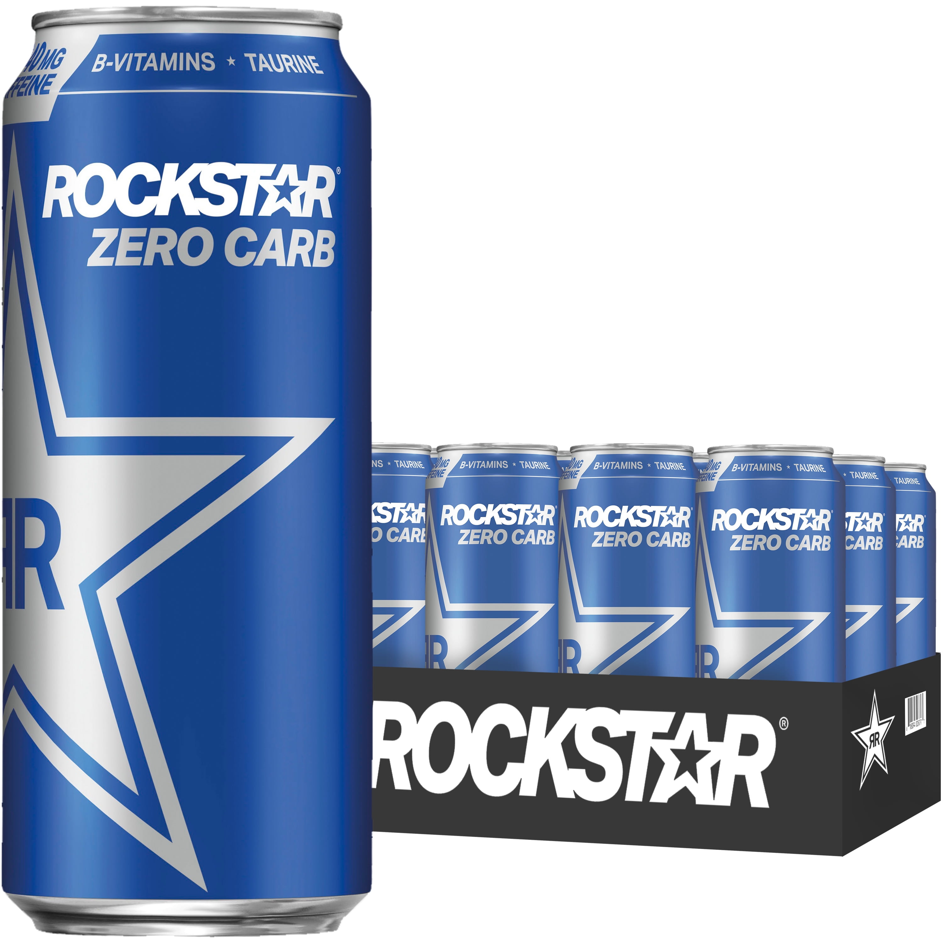 (12 Cans) Rockstar Zero Carb Energy Drink, 16 fl oz