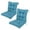 Sky Blue, variant on 2Pcs Outdoor Waterproof High Back Chair Cushion Thick Tufted Patio Seat Back Pad for Garden Office Dining Indoor Outdoor Furniture