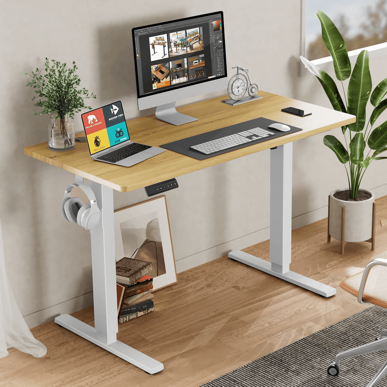 Yoyomax Electric Height Adjustable Standing Desk, 40 x 24 Inches Stand