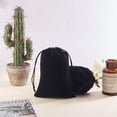 thumbnail image 5 of 32pcs 7x5cm Black Velvet Cloth Drawstring Bags Small Gift Bags for Party Favors Bags, 5 of 7
