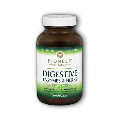 Digestive Enzyme & Herbs Gluten Free Pioneer (Verified Gluten Free) 60