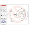 thumbnail image 2 of Brembo Brake Rotor 08B55811C02 Solid; One Piece Design; Wheel Bolt Pattern 5 x 115 Millimeter; 161.5 Millimeter Hat Inside Diameter; 70.7 Millimeter Hub Diameter; Gray Cast Iron; Single, 2 of 2