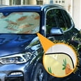 thumbnail image 3 of ALAZA Cute Carrot Windshield Sun Shade Car Foldable Sun Visor Block UV Rays Protector 55"x27.6", 3 of 8