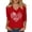 Z8-Red, variant on MuXiKeJi Clothes Women's Valentine Shirts Retro Candy Couple Love Heart Teacher You are Enough T-Shirt Casual Lover Gift Blouse Tops