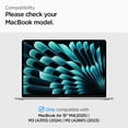 thumbnail image 2 of Protector de pantalla Spigen Glas.tr Slim para Macbook Air 15", 2 of 7